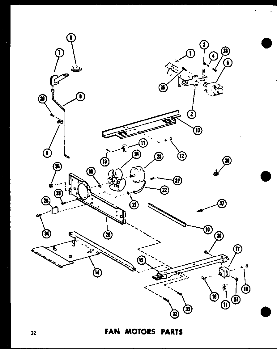 Amana TM18D-P73500-30W fan motors parts (tc20d/p73500-29w) (tm20d/p73500-31w) diagram