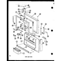 Amana TC20D-P73500-29W upper door parts (td23d/p73500-26w) diagram