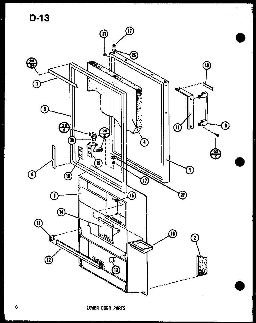 Amana TM14G-C-P75658-8WC lower door parts (tm14g-c/p75658-8wc) (tm14g/p75658-8w) (tm14g-l/p75658-8wl) (tm14g-a/p75658-8wa) (tm14g-g/p75658-8wg) (tm16sp/p75658-7w) (tm16sp-g/p75658-7wg) (tm16sp-a/p75658-7wa) (tm16sp-c/p75658-7wc) (tm16sp-l/p75658-7wl) diagram