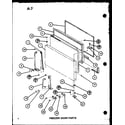 Amana TM16G-P75535-7W freezer door parts (tm16g/p75535-7w) (tr16g/p75535-8w) diagram