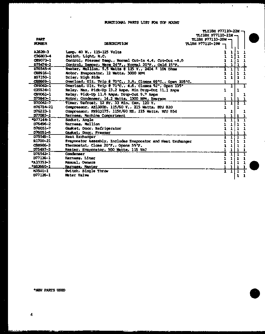 Amana TM18G-P76512-15W interior accessories (tm20g/p75535-19w) diagram