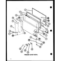 Amana TL18J-P7739006W freezer door parts (tl18j/p7739006w) (tli18j/p7739007w) diagram