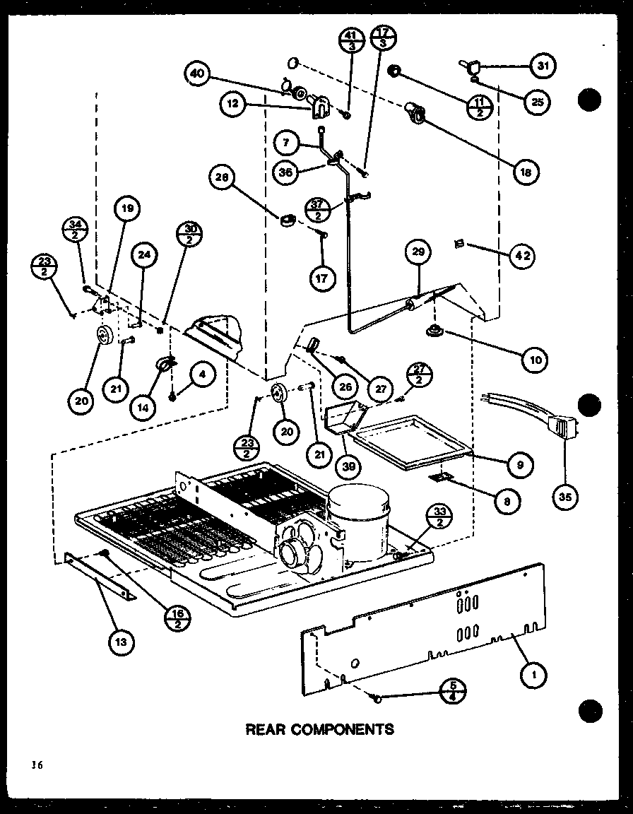 Amana TLI18J-P7739006W rear components (tli18j/p7739007w) (tli18j/p7739006w) diagram