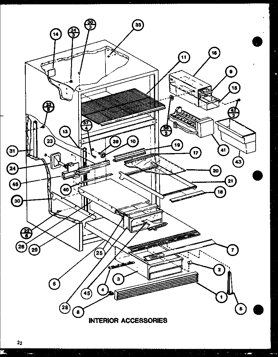 Amana TLI18J-P7739006W interior accessories (tl20j/p7739011w) (tli20j/p7739012w) diagram