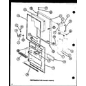 Amana TM18J-P7739003W refrigerator door parts (tm16j/p7739001w) (tr16j/p7739002w) diagram