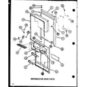 Amana TM18J-P7739003W refrigerator door parts (tc22j/p7739013w) (trg22j/p7739014w) diagram