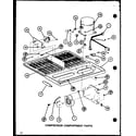 Amana TM18J-P7739003W compressor compartment parts (tc22j/p7739013w) (trg22j/p7739014w) diagram