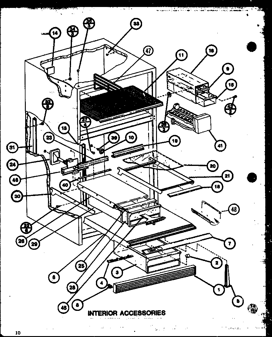 Amana TL18K-P7803222W interior accessories (tl18k/p7803221w) (tl18k/p7803222w) (tli18k/p7803223w) (tli18k/p7803224w) (tli18k/p7803245w) (tli18k/p7803246w) diagram