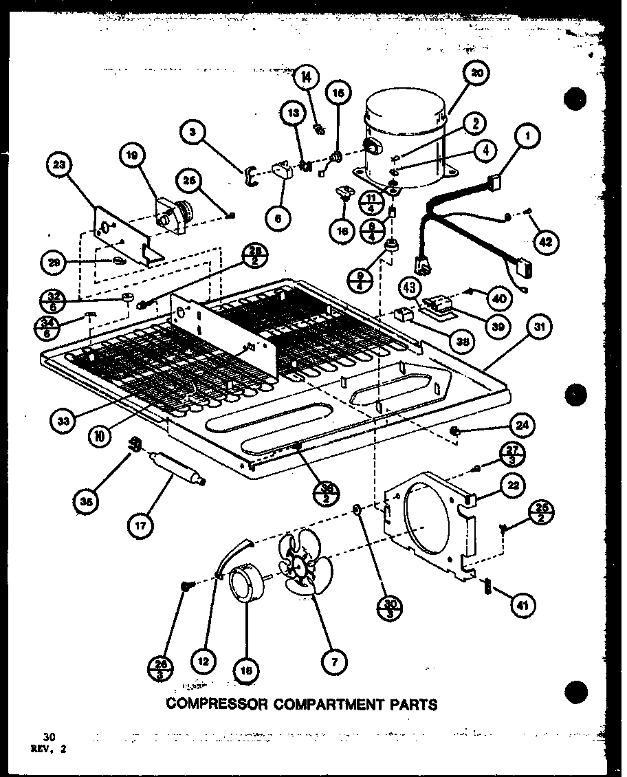 Amana TL18K-P7803222W compressor compartment parts (tl20k/p7803225w) (tl20k/p7803226w) (tli20k/p7803227w) (tli20k/p7803228w) (tli20k/p7803248w) diagram