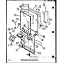 Amana TL18K-P7803222W refrigerator door parts (tl22k/p7803229w) (tli22k/p7803230w) (tli22k/p7803249w) (tl22k/p7859204w) (tli22k/p7859207w) diagram