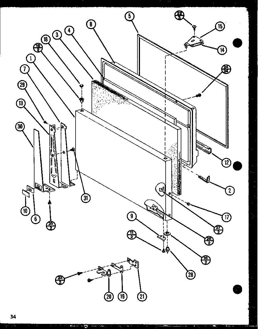 Amana TM16N1-P1106117W (tm20n/p1106105w) (tm20n/p1106106w) diagram