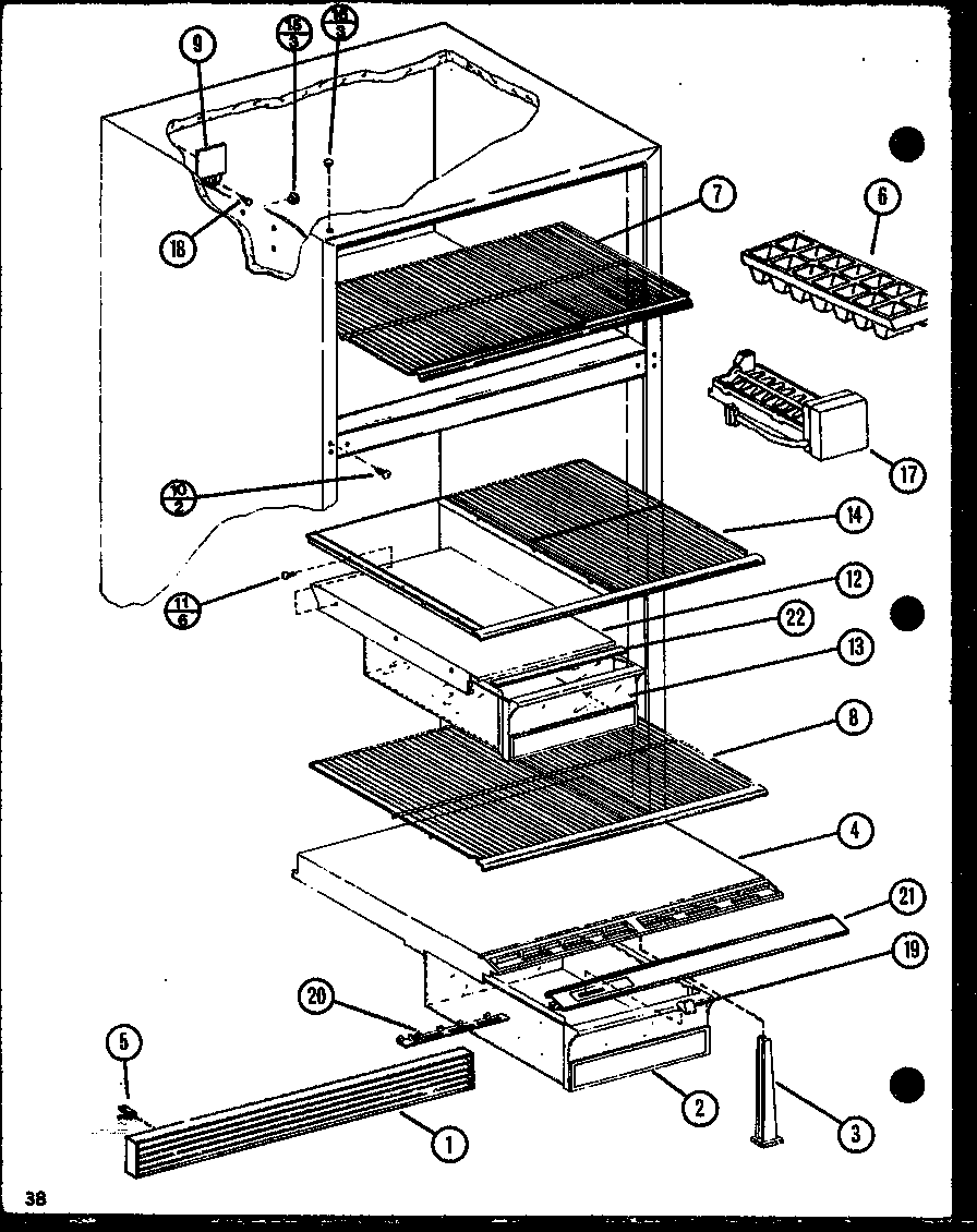 Amana TM16N1-P1106117W (tm20n/p1106105w) (tm20n/p1106106w) diagram
