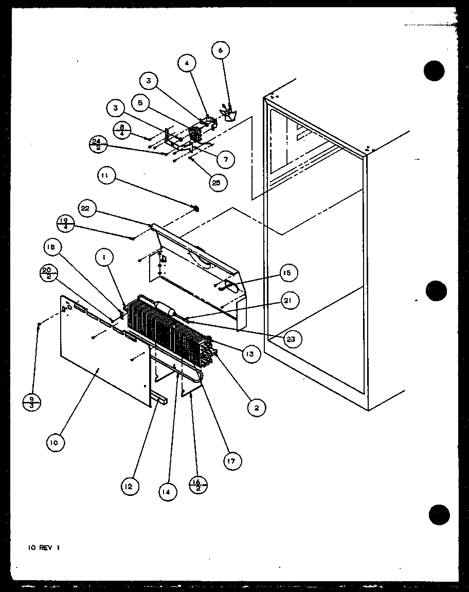 Amana TM16QB1G-P1111204WG shroud, evaporator fan (tm16qbg/p1111201wg) (tm16qbl/p1111201wl) (tm16qbw/p1111202ww) (tm16qbg/p1111202wg) (tm16qbw/p1111201ww) (tm16qbl/p1111202wl) (tm16qb1l/p1111203wl) (tm16qb1w/p1111203ww) (tm16qb1g/p1111203wg) (tm16qb1l/p1111204wl) (tm16qb1g/p1111204 diagram
