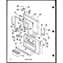 Amana TCI20E-P74660-19W upper door parts (td23e-c/p74660-15wc) (td23e/p74660-15w) (td23e-a/p74660-15wa) (td23e-l/p74660-15wl) (td23e-g/p74660-15wg) diagram