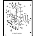 Amana TRG18K-P7791151W refrigerator door parts (tr20k/p7791130w) (tr20k/p7791131w) (tri20k/p7791132w) (tri20k/p7791133w) diagram