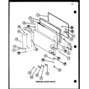 Amana TCI22K-P7803244W freezer door parts (tc18k/p7803211w) (tc18k/p7803212w) (tci18k/p7803213w) (tci18k/p7803214w) diagram