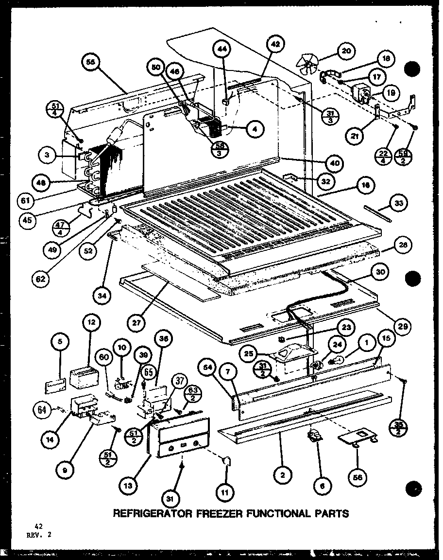 Amana TCI22K-P7803244W refrigerator freezer functional parts (tc22k/p7803219w) (tci22k/p7803220w) (tci22k/p7803244w) (tc22k/p7859203w) diagram