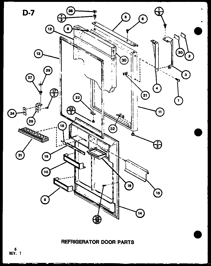 Amana TC22G-P75535-14W refrigerator door parts (tc22g/p75535-14w) (tc22g/p76512-10w) diagram