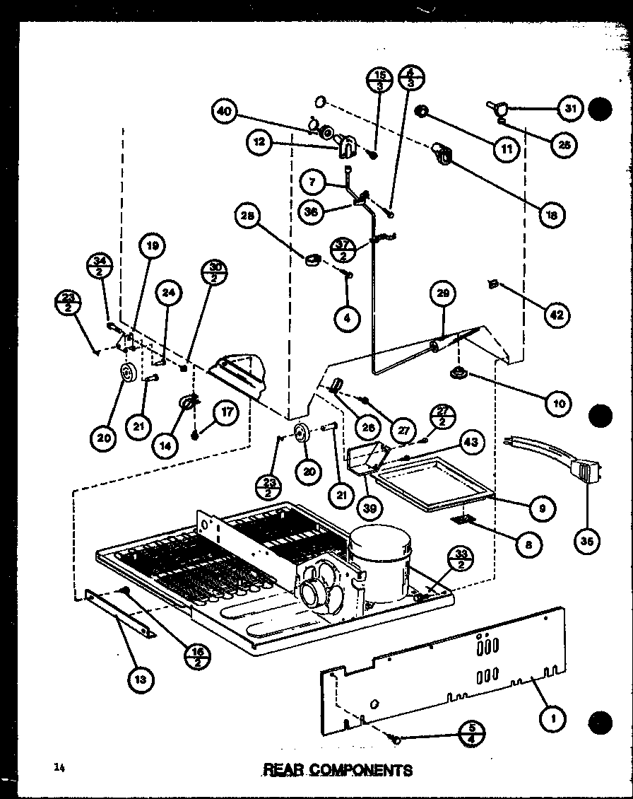 Amana TLI22J-P7739040W rear components (tli22j/p7739040w) diagram