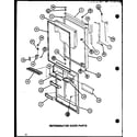 Amana TX20J-P7739045W refrigerator door parts (tx20j/p7739045w) (tx20j/p7739046w) (txi20j/p7739047w) (txi20j/p7739048w) diagram