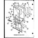 Amana TX20J-P7739045W refrigerator door parts (tx22j/p7739049w) (txi22j/p7739050w) diagram