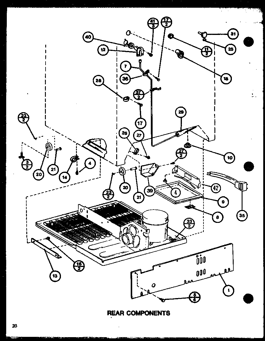 Amana TMI18K-P7791116W rear components (tm18k/p7791114w) (tm18k/p7791115w) (tmi18k/p7791116w) (tmi18k/p7791117w) diagram