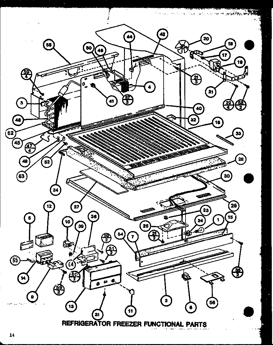 Amana TXI20M-P7858518W refrigerator freezer functional parts (tx18m/p7858506w) (tx18m/p7858507w) (txi18m/p7858516w) (txi18m/p7858517w) (tx18mb/p7858530w) (tx18mb/p7858531w) diagram