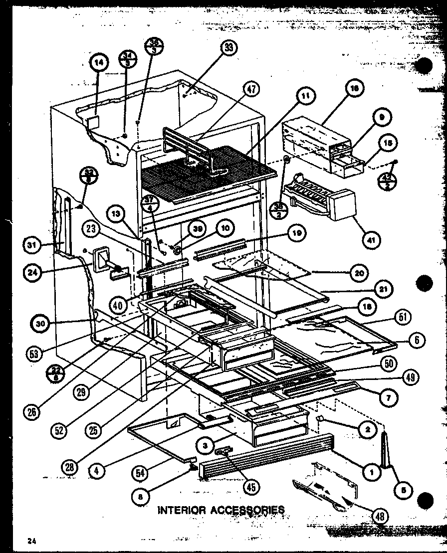 Amana TXI20M-P7858518W interior accessories (tx20m/p7858508w) (tx20m/p7858509w) (txi20m/p7858518w) (txi20m/p7858519w) (tx20mb/p7858532w) (tx20mb/p7858533w) diagram