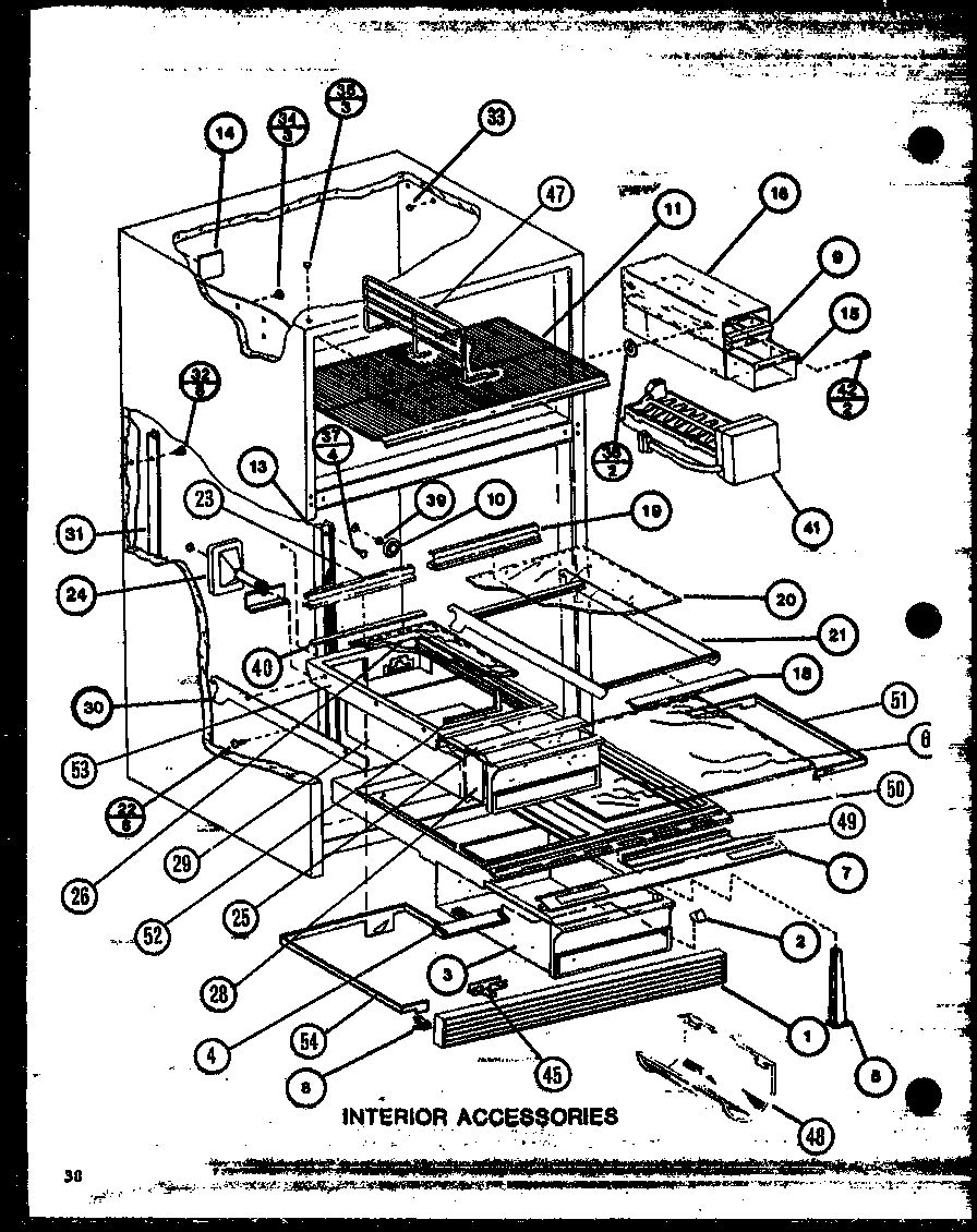 Amana TXI20M-P7858518W interior accessories (tx22m/p7858510w) diagram