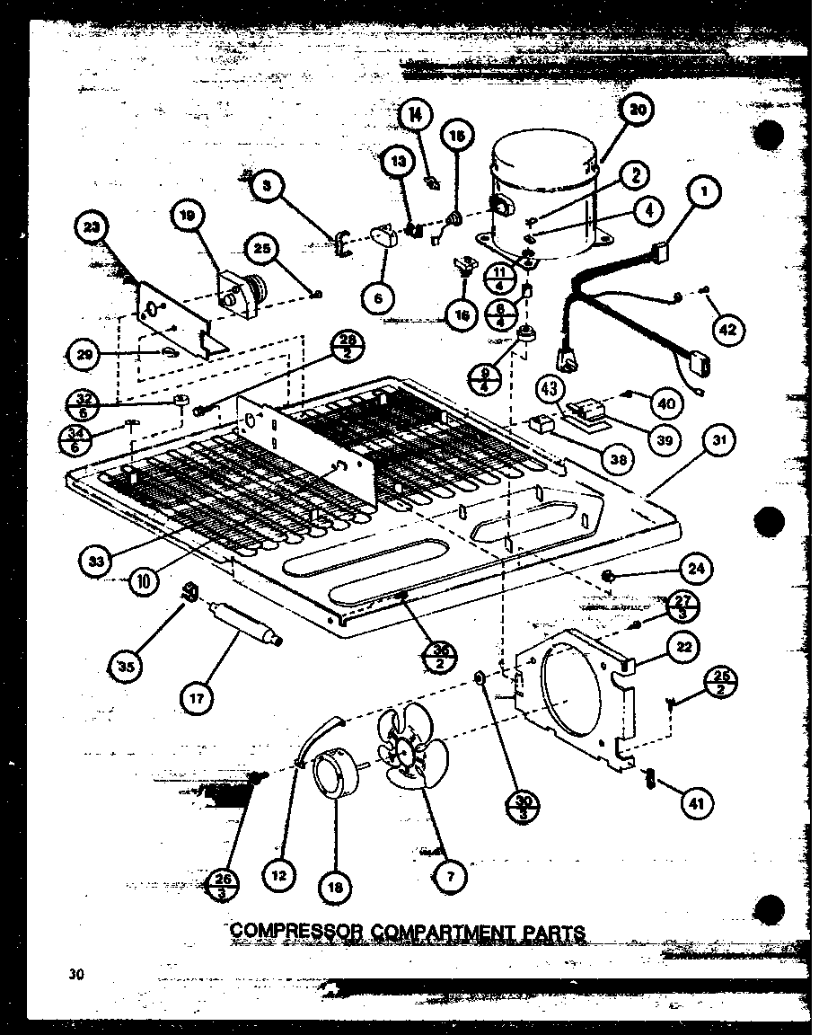 Amana TL18M-P7858511W compressor compartment parts (tl20m/p7858513w) (tl20m/p7858514w) (tli20m/p7858523w) (tli20m/p7858524w) diagram