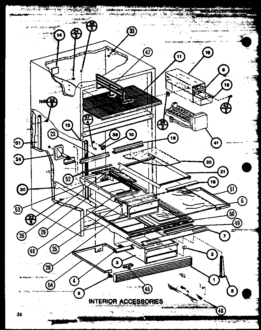 Amana TL18M-P7858511W interior accessories (tl22m/p7858515w) (tli22m/p7858525w) diagram