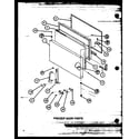 Amana TM18J2-P7859215W freezer door parts diagram