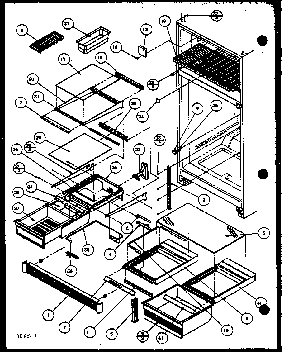 Amana TQ22QBL-P1114801WL shelves (tq22qbw/p1114801ww) (tq22qbl/p1114801wl) (tq22qbg/p1114801wg) diagram