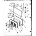 Amana TX18QG-P1111401WG freezer door diagram