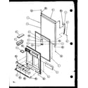 Amana TX18QG-P1111401WG refregerator door diagram