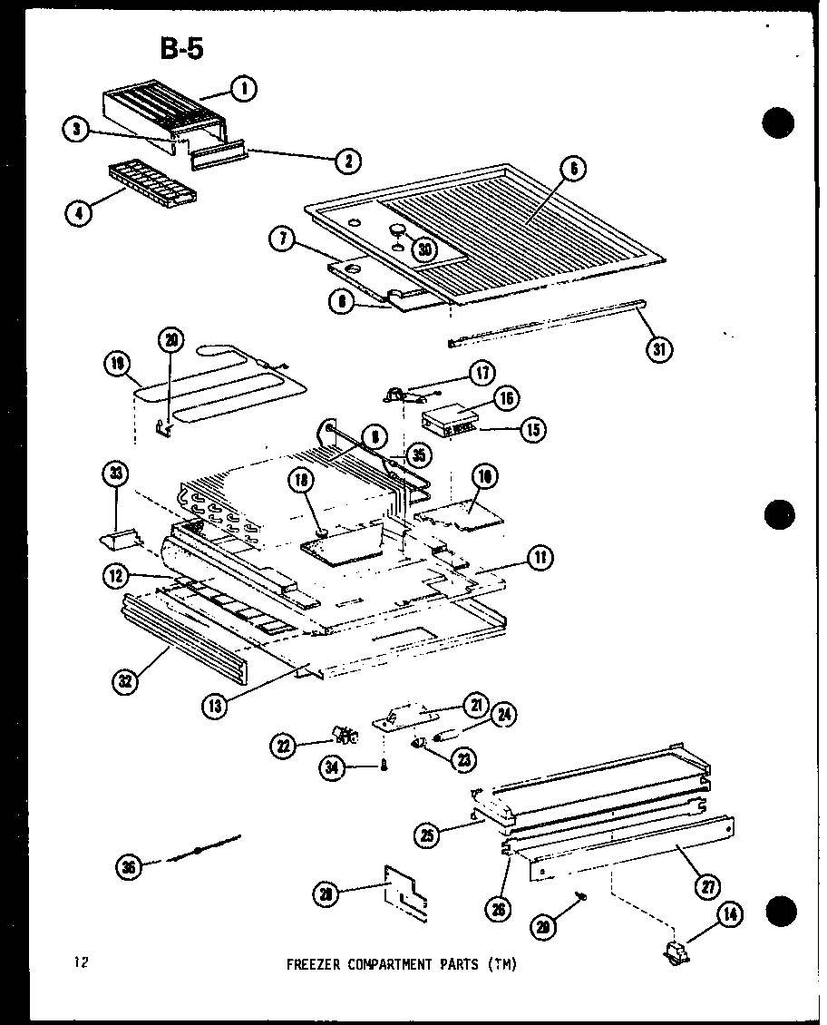 Amana ESRFC14D-C-P74645-4WC freezer compartment parts (tm) (tm14d-c/p73953-23wc) (tm14d-a/p73953-23wa) (tm14d-g/p73953-23wg) (tm14d/p73953-23w) (tm14d-l/p73953-23wl) (tm14d-c/p74645-1wc) (tm14d/p74645-1w) (tm14d-a/p74645-1wa) (tm14d-l/p74645-1wl) (tm14d-g/p74645-1wg) (tm14d-c/p74645 diagram