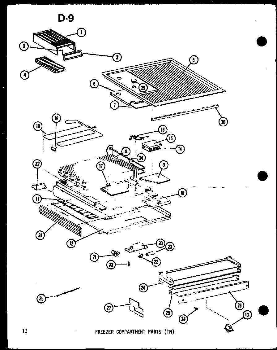 Amana ESRFC16E-C-P74645-14WC freezer compartment parts (tm (tm14e-c/p74645-11wc) (tm14e-a/p74645-11wa) (tm14e-g/p74645-11wg) (tm14e/p74645-11w) (tm14e-l/p74645-11wl) (tm16e-l/p74645-13wl) (tm16e/p74645-13w) (tm16e-g/p74645-13wg) (tm16e-c/p74645-13wc) (tm16e-a/p74645-13wa) diagram