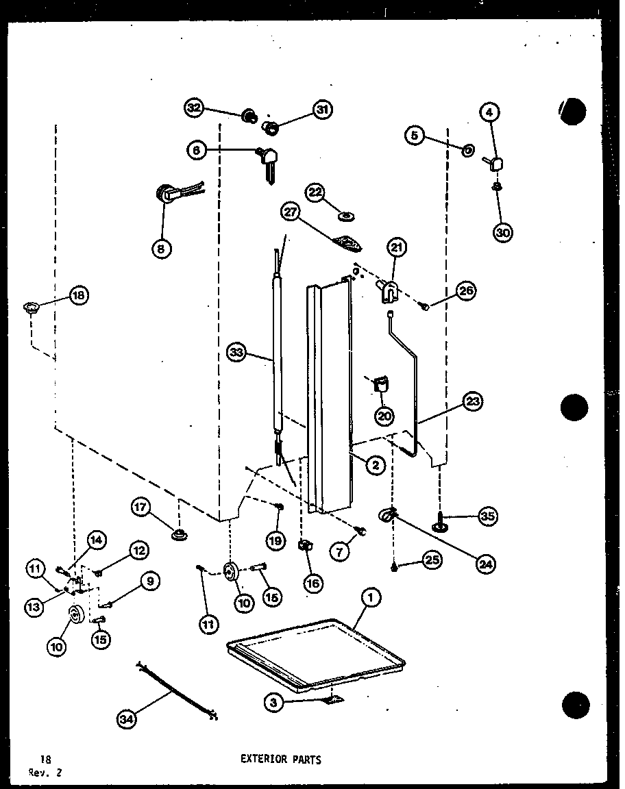 Amana TM-516E-L-P74645-15WL exterior parts (tm-516f-c/p75658-6wc) (tm-516f-a/p75658-6wa) (tm-516f-g/p75658-6wg) (tm-516f/p75658-6w) (tm-516f-l/p75658-6wl) (tm-516e-c/p74645-15wc) (tm-516e/p74645-15w) (tm-516e-a/p74645-15wa) (tm-516e-l/p74645-15wl) (tm-516e-g/p74645-15wg) (tm-516f-1- diagram