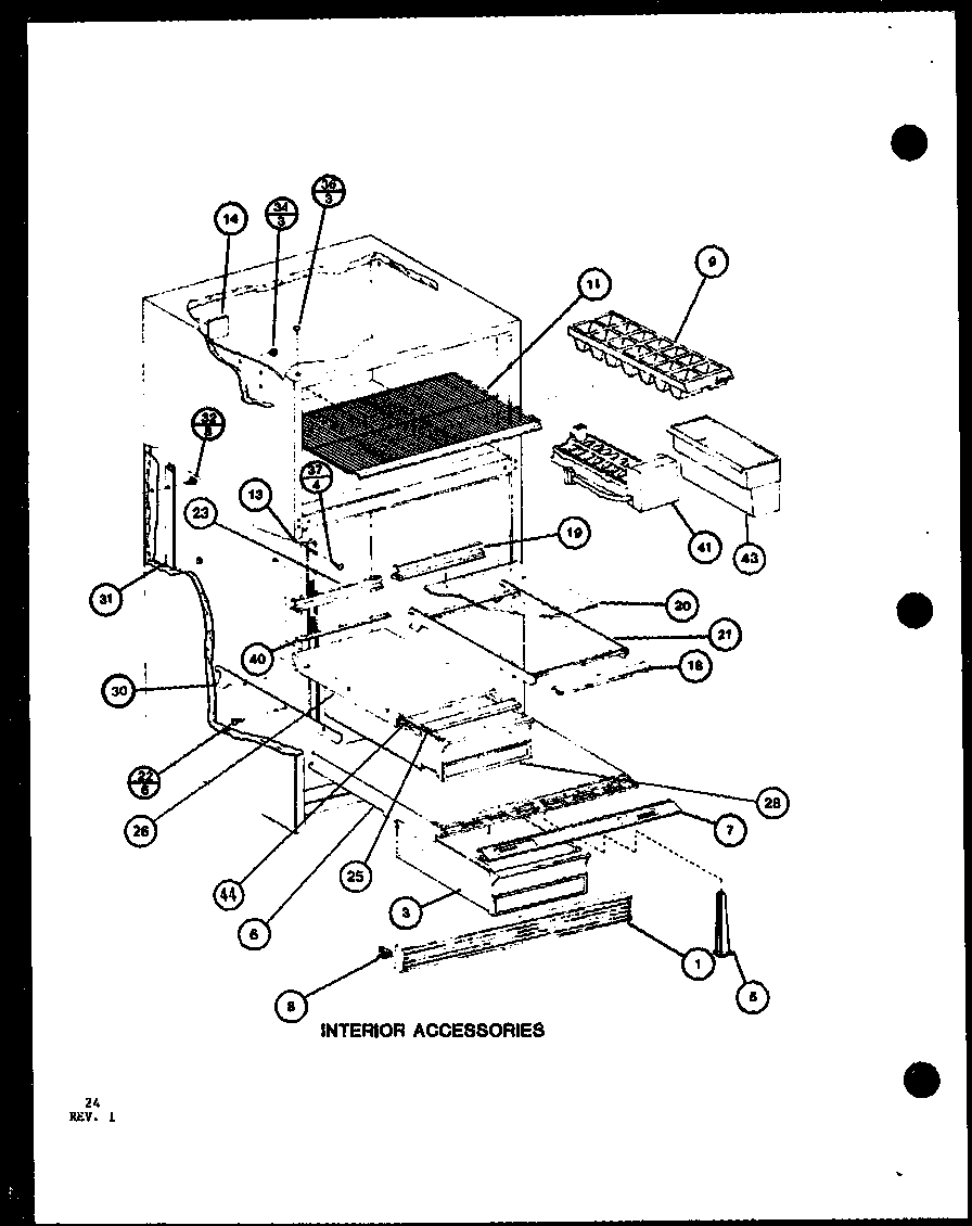Amana TRGI20J-P7791105W interior accessories (trg18j/p7739033w) (trgi18j/p7791103w) (trgi18j/p7791104w) diagram