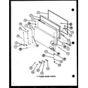 Amana TCI20J-P7739038W freezer door parts (tci18j/p7739036w) (tci18j/p7739037w) diagram