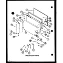 Amana TCI20J-P7739038W freezer door parts (tci20j/p7739038w) (tci20j/p7739039w) diagram