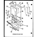 Amana TJI20K-P7791144W refrigerator door parts (tj20k/p7791142w) (tj20k/p7791143w) (tji20k/p7791144w) (tji20k/p7791145w) diagram