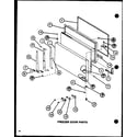 Amana TJI20K-P7791144W freezer door parts (tj22k/p7791146w) (tji22k/p7791147w) (tj22k/p7859201w) diagram