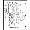 Amana TM20M-P7859217W refrigerator door parts (tm18m/p7859212w) (tm18m/p7859213w) diagram