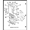Amana TM16M-P7859208W refrigerator door parts (tm18m/p7859212w) (tm18m/p7859213w) diagram