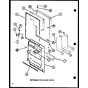 Amana TM16M-P7859208W refrigerator door parts (tm20m/p7859216w) (tm20m/p7859217w) diagram