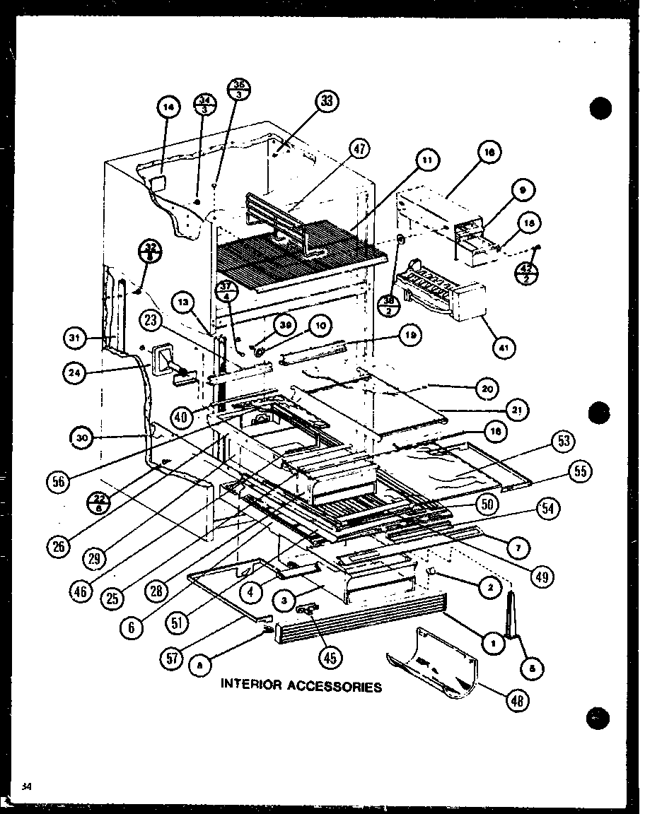 Amana TC20M-P7858503W interior accessories (tc22m/p7858505w) diagram
