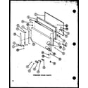 Amana TM16N1-P1102116W freezer door parts (tm18n/p1102103w) (tm18n/p1102104w) diagram