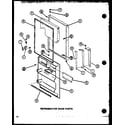 Amana TM16N1-P1102116W refrigerator door parts (tm18n/p1102103w) (tm18n/p1102104w) diagram