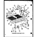 Amana TM16N1-P1102116W compressor compartment parts (tm18n/p1102103w) (tm18n/p1102104w) diagram